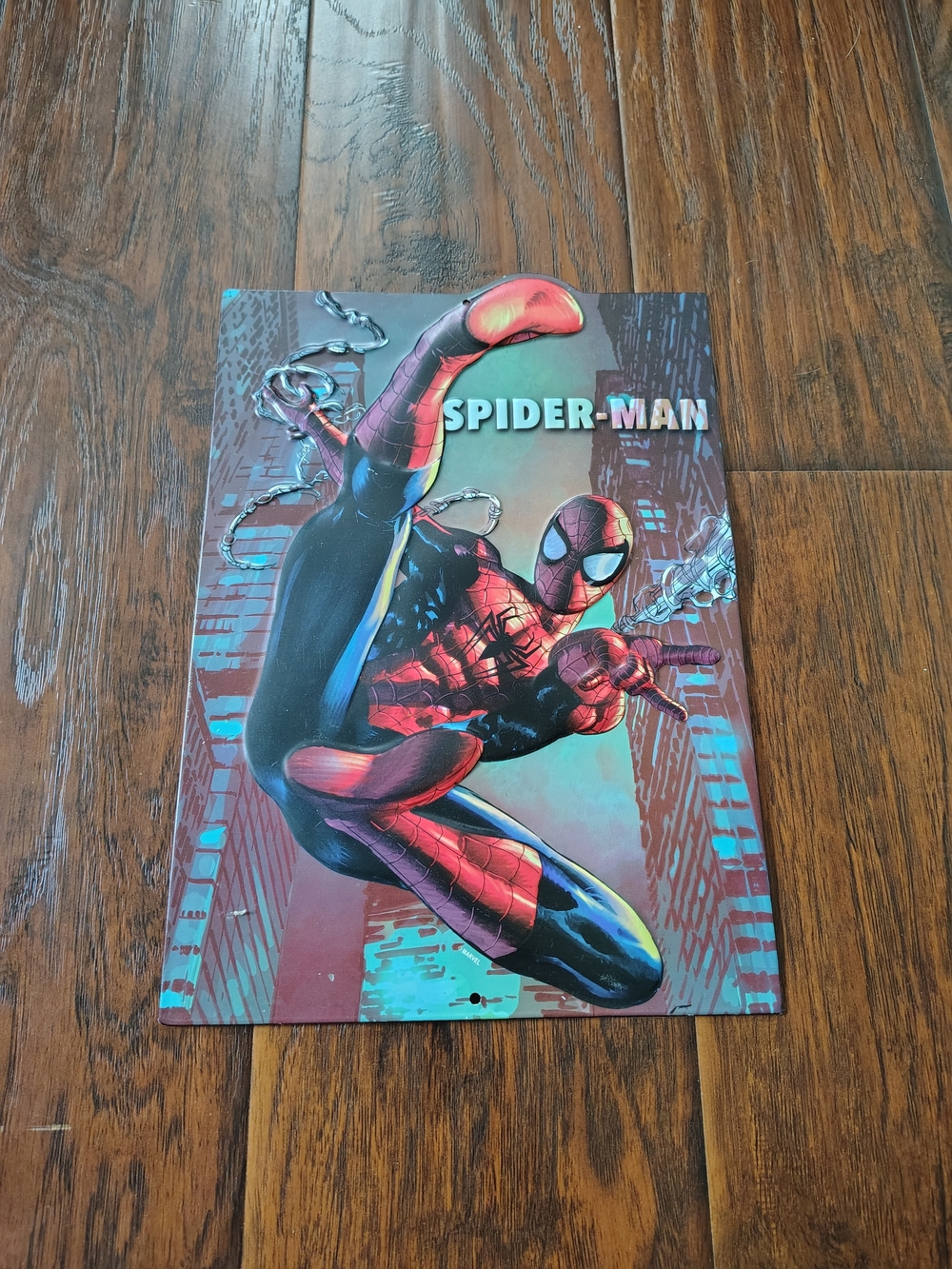 Marvel Spider-Man metal wall decor 9x13 inch 3D ish design